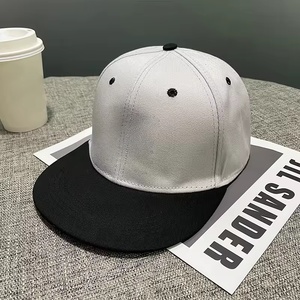 OEM ODM Fashion Trend <b>Flat</b> Bill Cotton Hip Hop Cap Custom Logo Adjustable Summer 6 Panel Snapback <b>Hat</b> - Product Image 3