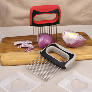 Utensili da Cucina: Supporto per Affettare Cipolle, Affettatrice per Limoni, Tritatutto Multiuso per Verdure, Strumento Ausiliario per Ammorbidire la Carne - Product Image 4