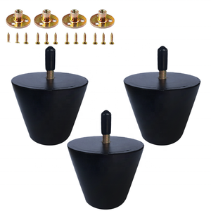 <span class=keywords><strong>Pieds</strong></span> <span class=keywords><strong>de</strong></span> Meuble Modernes en Bois Massif Noir <span class=keywords><strong>de</strong></span> 2 Pouces – Lot <span class=keywords><strong>de</strong></span> <span class=keywords><strong>4</strong></span> pour <span class=keywords><strong>Chaises</strong></span>, Commodes, Ottomanes, Armoires – Installation Facile par Visser - Product Image 1