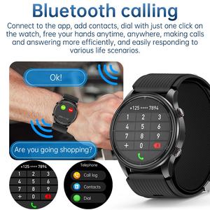 Montre intelligente P700 avec appel BT ECG pompe à air pression artérielle oxygène sanguin moniteur de sommeil appel SOS assistant vocal vente en gros - Product Image 3