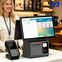 Планшет FYJ F2W Pro на Windows, 4+128 ГБ, с опциональным NFC-ридером, дисплеем для клиента, сканером штрихкодов, 15,6-дюймовым сенсорным экраном, POS-терминал