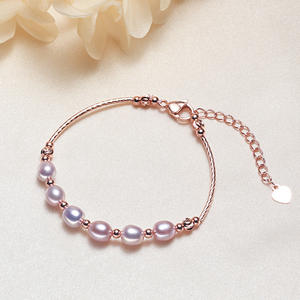 Bracelet en perles d'eau douce de style ethnique en gros de Zhuji Pearl Jewelry Stall, magnifique design de bracelet à perles - Product Image 2