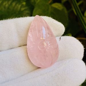Elegante tesoro Rosa morganita tallada cabujón piedra genuina elegante gema perfecta joyería personalizada suave raro femenino sensación de lujo - Product Image 3