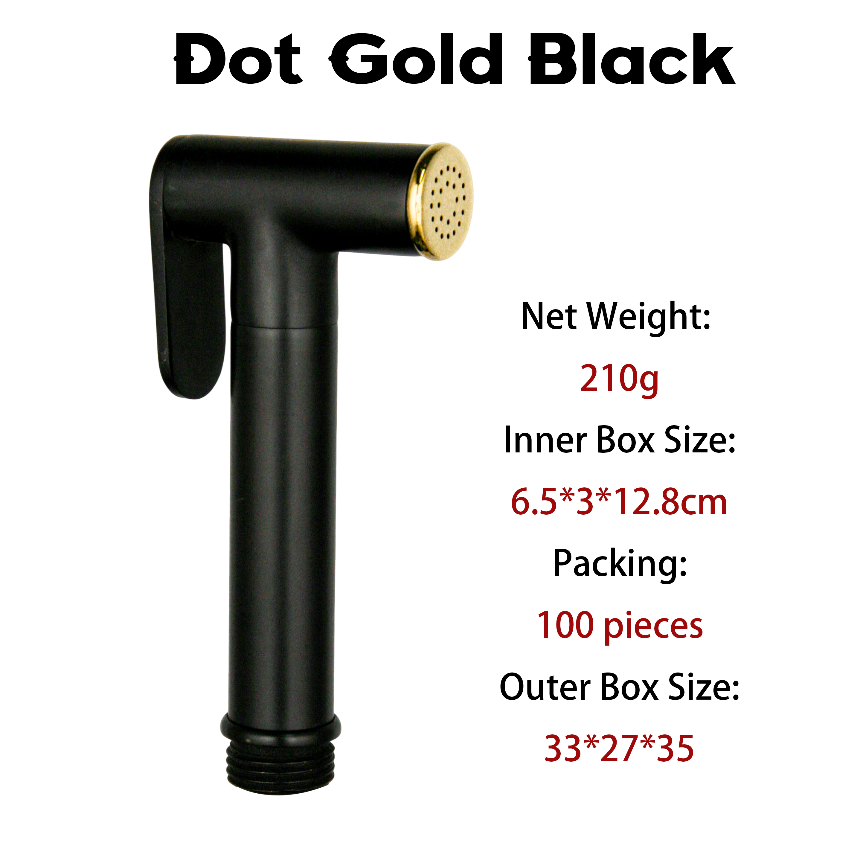 Dot Gold Black