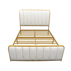 Cross-border wrought iron <b>bed</b>, reinforced and thickened, <b>double</b> luxury Nordic style master bedroom, Instagram-worthy minimalist - Product Image 4
