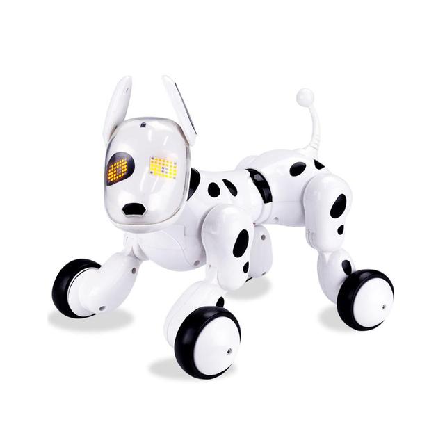 Robot Dog Toy for Kids Interactive with Remote Control Singing Dancing LED Eyes Plastic Electronic Pet
