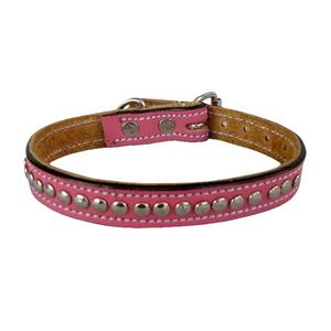 Pet <b>Collar</b> New Design Luxury Genuine <b>Leather</b> <b>Dog</b> <b>Collars</b> With Silver Buckle for Small Medium Large <b>Dogs</b> Wholesaler - Product Image 1