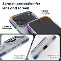 Coque de téléphone de luxe translucide couleur bonbon avec aimant, personnalisée pour iPhone 17/18 Pro Max, anti-chute 3M