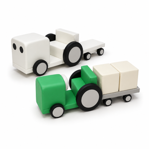 Équipement <span class=keywords><strong>de</strong></span> jeu intérieur commercial pour enfants, thème ferme ludique, avec tracteur et voiture, couleurs personnalisables, pour location événementielle - Product Image 2