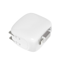 Cargador GaN de 30W con Cable Retráctil, Enchufe Plegable Mini con Cable USB-C Integrado, Ultracompacto para Viajes, para iPhone y iPad