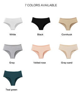 Culottes en coton pour femmes grandes tailles OEM, de haute qualité, avec bande élastique personnalisable, 95% coton, 5% élasthanne, style bikini. - Product Image 5