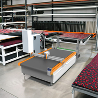 Carton cnc automatique feuille de papier ondulé stylo écriture demi et traceur de contour complet motif à plat
