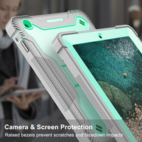 Étui de tablette hybride en silicone et PC, durable et coloré, avec support pliable, protection anti-choc pour iPad 2/3/4