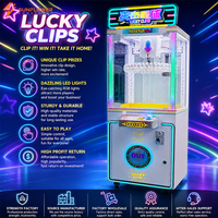 Machine à pinces économique pour la distribution de cadeaux, jeu d'arcade à grue à pinces, carrousel rotatif, pour centre commercial et salle d'arcade