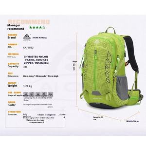 Sac à dos de randonnée en nylon personnalisé pour la montagne, sacs d'escalade, sports de plein air, voyage, randonnée d'une journée, sac à dos de montagne, sac d'escalade - Product Image 2