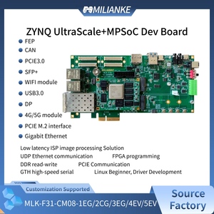 บอร์ดพัฒนา ZYNQ UltraScale+ MPSoC เกรดอุตสาหกรรม พร้อมอินเทอร์เฟซ PCIe SFP+ CAN รองรับระบบปฏิบัติการ ความสามารถด้านการมองเห็นของเครื่องจักร/หุ่นยนต์ รุ่น MLK-F3 - Product Image 5
