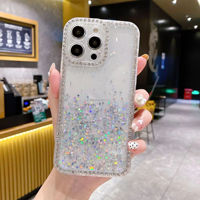 Bon service pour les filles, étui de téléphone clignotant coloré en feuille d'argent pour Redmi 10 note 11 12 A1 plus