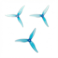 Hélice FPV Longsky haute résistance en PC, 5 pouces, 3 pales, durable, transparente bleue, compatible 2205/2207, faible bruit, forte poussée pour drone