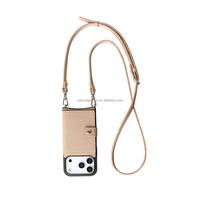 Étui de téléphone portable en cuir de vachette de qualité supérieure, sac à bandoulière en cuir litchi, petit sac à bandoulière pour femmes