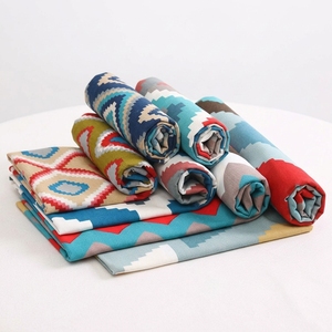 <span class=keywords><strong>Tissu</strong></span> en toile fine imprimé géométrique en polyester et coton, pour rideaux, canapés, nappes, oreillers, coussins, tapis pour animaux de compagnie, tentes - Product Image 3