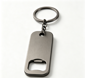Custom Stainless Steel Bottle Opener Keychain Metal <b>Key</b> <b>Ring</b> <b>Engraved</b> Promotional Gift - Product Image 2