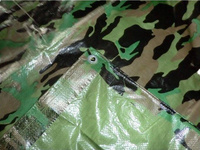 Bâche en PE verte YRH Factory, bâche de camouflage en polyéthylène pour camping, chasse, abri, couverture de camion, rouleau de bâche camouflage