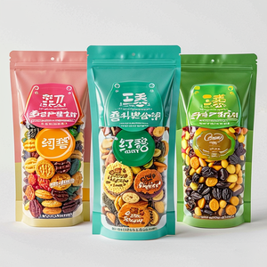 Custom Logo Gravure Printed Recyclable Stand up Pouch with Zipper Top for Nuts and Snacks Food Packaging - Product Image 4