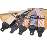 Sangle de remplacement universelle réglable en jacquard tissé pour guitare classique, basse et ukulélé, personnalisable par le fabricant