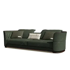 UMUP Original design luxury couches sofa living room modern chesterfield leather sofa