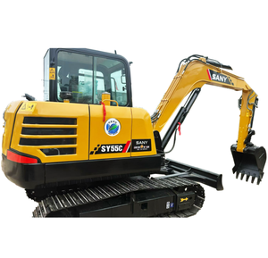 Mini-excavatrice d'occasion 5 tonnes 5,5 tonnes 6 tonnes SANY SY55C Sany55 Sany55c, forte force de creusement, moteur et boîte de vitesses - Product Image 3