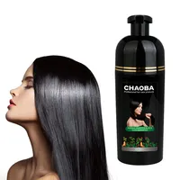 Oem Natural Herbal Ammonia Free Temporary Vip Hair Dye Cream Gel Magic Dark Brown Fast Black Hair Color Shampoo for Men and Women
