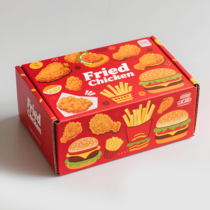 Conception imprimée personnalisée Poignée de qualité alimentaire Boîte de papier d'emballage en carton ondulé en forme de <span class=keywords><strong>maison</strong></span> Boîtes de <span class=keywords><strong>poulet</strong></span> frit - Product Image 6