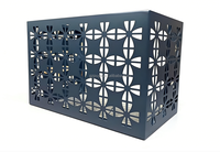 Coque en aluminium durable anti-UV pour compresseur extérieur, revêtement élégant pour décorer l'extérieur de la maison