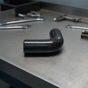 SHENYU Tubos de Codo de Fieltro de Carbono 3K (Ángulos de 45/90/Personalizados) de 5mm de Grosor con Acabado Brillante para Admisión de Aire de Coche e Industrial - Product Image 3