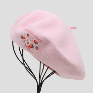Boina de Lana 100% de Color Liso <span class=keywords><strong>para</strong></span> Mujer, Venta al por Mayor de Fábrica, Personalizada, de la Mejor Calidad y Precio Económico - Product Image 5
