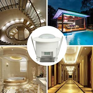 Sensor de <span class=keywords><strong>movimiento</strong></span> infrarrojo empotrado, <span class=keywords><strong>detector</strong></span> PIR montado en el <span class=keywords><strong>techo</strong></span> para uso en interiores - Product Image 1