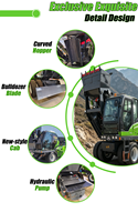 Bétonnière mobile autochargeante intelligente SQMG 4x4 tout-terrain 125 CV, capacité 3,5 m³, tambour rotatif à 270 degrés avec pompe