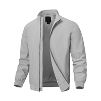 Blouson bomber léger pour homme à col montant, coupe-vent zippé, vêtement d'extérieur décontracté pour l'hiver