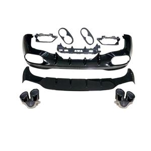 Difusor de ventas de fábrica con tubo de escape W118 <span class=keywords><strong>CLA</strong></span> Upgrade CLA45 <span class=keywords><strong>AMG</strong></span> Labio trasero para <span class=keywords><strong>mercedes</strong></span>-benz <span class=keywords><strong>CLA</strong></span>-Class con puntas 2019 + - Product Image 1