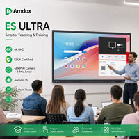 Pizarra Interactiva Amdox ES Ultra 4K con Pantalla Táctil, Smart Board RK3588 16GB 256GB 40 Puntos Android 14 para Reuniones y Aulas