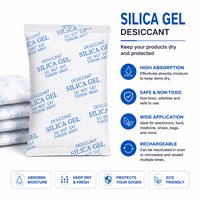 Silika Gel Murni Terurai 99% Kemurnian Merek Liyou Paket Desikan Penyerap Kelembapan Daya Serap Tinggi untuk Penyimpanan Kemasan
