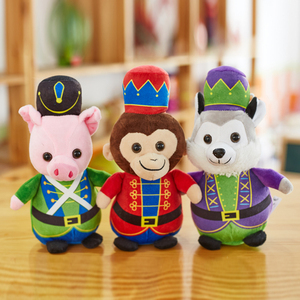 Personalizado lindo OEM china animales de peluche de juguete con cambiante ropa de perro de peluche de mono cerdo - Product Image 4