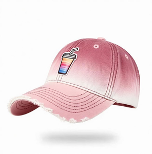 Gorra de Béisbol Personalizada con Efecto Desgastado, Bordado Vintage y Parche Tejido, Ajustable, Estilo Dad Hat, Fabricada en Vietnam - Product Image 5