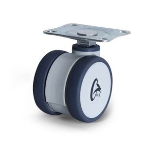 65 mm Schwenkplatte Mittelschwere Zweirad-Lenkrolle für Medizinische Trolleys und Schönheitsgeräte - Product Image 1