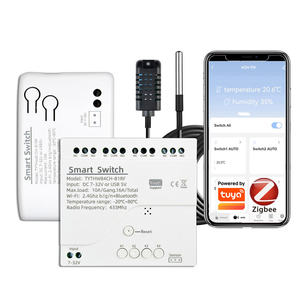 Module intelligent Tuya Zigbee ZB-TDQ-TH pour contrôle de température et d'humidité, interrupteur pneumatique, relais télécommandé RF 433, 1CH 4CH 12V 220V - Product Image 1