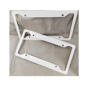 Custom Size Sublimation Aluminum Car <strong>License</strong> <strong>Plates</strong> Tags 15 X 30 Cm Metal White Car <strong>License</strong> <strong>Plate</strong> Blanks - Product Image 4