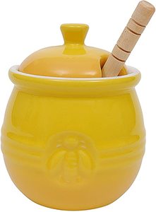 Trắng tùy chỉnh thiết kế đồ đá <span class=keywords><strong>container</strong></span> với thanh Gỗ mật ong Jar gốm - Product Image 4