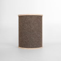 Meubles modernes de haute qualité en bois durable pour chiens, maison de luxe pour chats d'intérieur avec lit en bois à motifs floraux pour animaux de compagnie