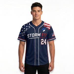 Camiseta de Béisbol para Hombre, Manga Corta, Sublimada, Absorbente de Humedad, Ajuste Atlético, Personalizada - Product Image 3