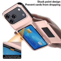 Étui de protection antichoc en TPU pour PC 17/Plus avec porte-cartes, rabat anti-chute et protection d'appareil photo